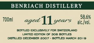 Benriach 11 Year Old
