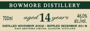 Bowmore 14 Year Old