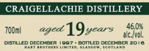 Craigellachie 19 Year Old