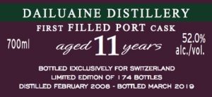 Dailuaine 11 Year Old