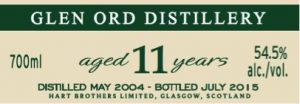 Glen Ord 11 Year Old