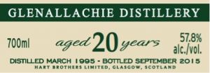 Glenallachie 20 Year Old