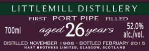 Littlemill 26 Year Old