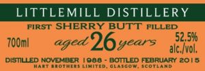 Littlemill 26 Year Old