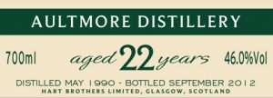 Aultmore 22 Year Old