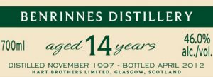Benrinnes 14 Year Old