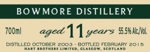 Bowmore 11 Year Old