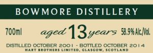 Bowmore 13 Year Old