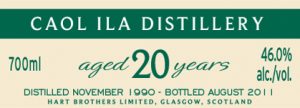 Caol Ila 20 Year Old