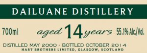 Dailuaine 14 Year Old