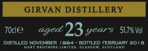 Girvan 23 Year Old
