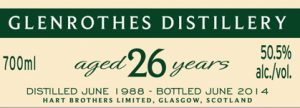 Glenrothes 26 Year Old