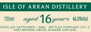 Isle of Arran 16 Year Old