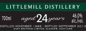 Littlemill 24 Year Old