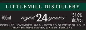 Littlemill 24 Year Old